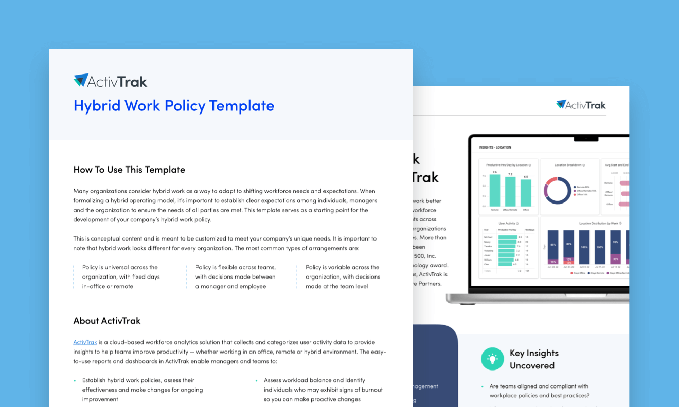 Hybrid work policy template