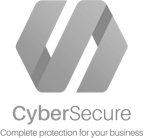 ActivTrak Partner Cyber Secure. The word cybersecurity under an S turned on it's side.