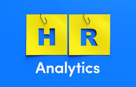 HR Analytics in post-it notes for types of HR analytics.