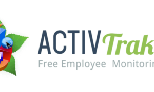 ActivTrak Free Employee Monitoring Software next to the old logo, which is a 5 leaves with a 3D pie chart.