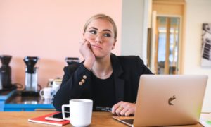 picture of a quiet quitting person