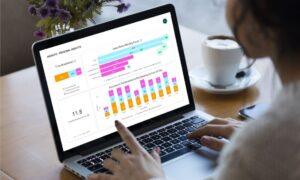 Manager tracking work productivity with ActivTrak’s Workforce Analytics.