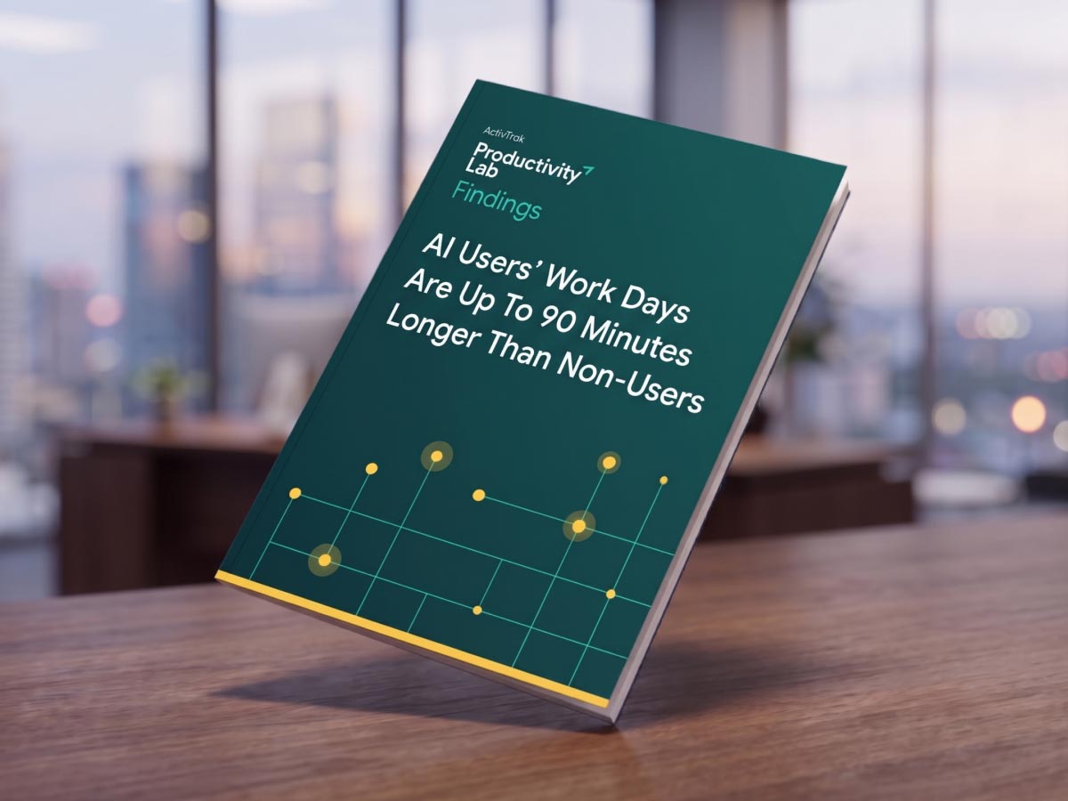 ActivTrak Productivity Lab research report on AI users work days